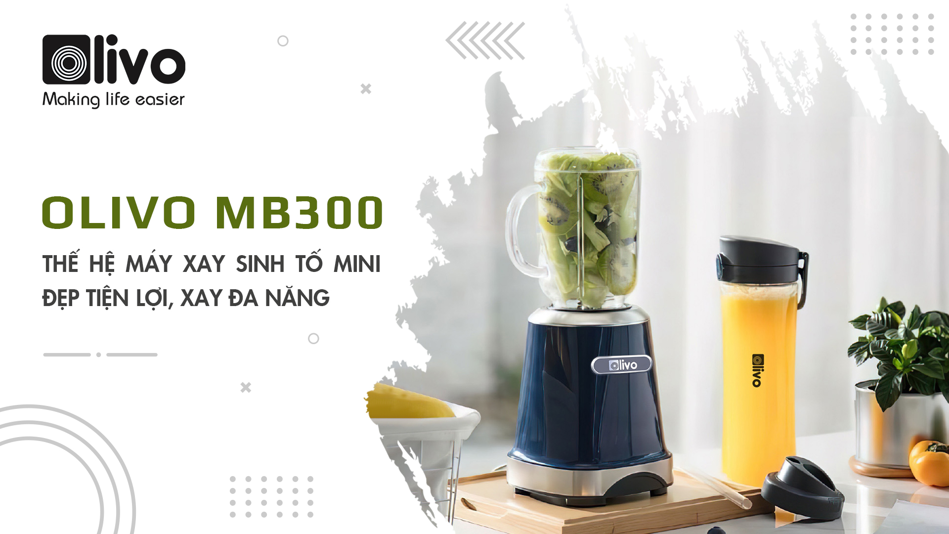 olivo mb300 may xay sinh to mini dep tien loi xay da nang 690ae3c053fb1