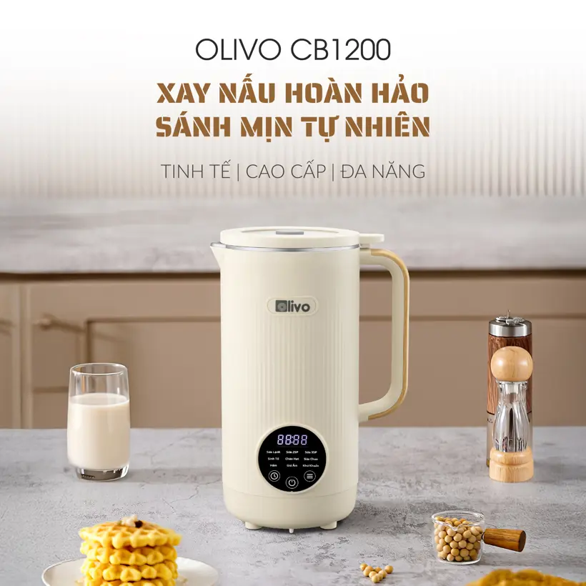 Máy Xay Nấu Đa Năng OLIVO CB1200 – 10 Chức Năng, INOX 304 Cao Cấp 4 Máy Xay Nấu Đa Năng OLIVO CB1200 – 10 Chức Năng, INOX 304 Cao Cấp - Ảnh 4