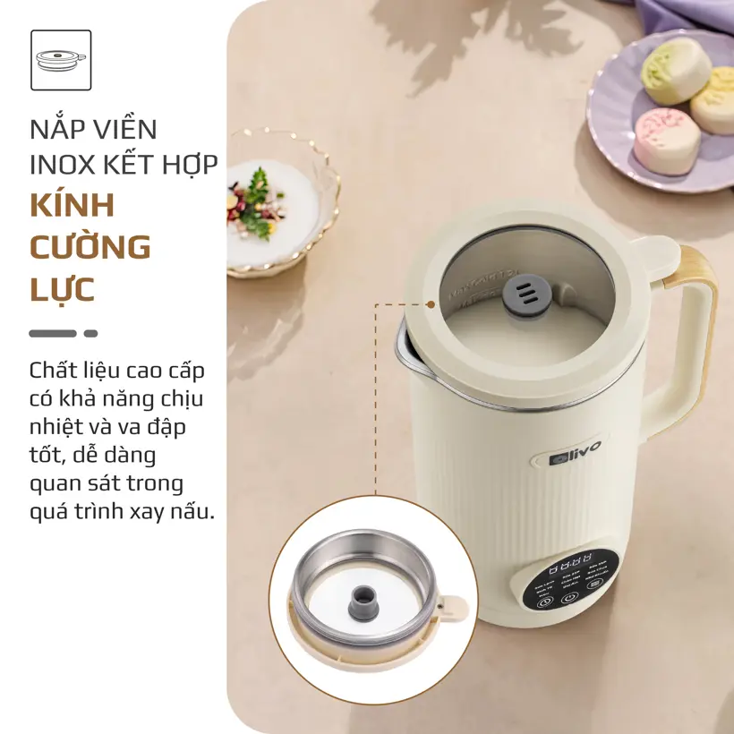 Máy Xay Nấu Đa Năng OLIVO CB1200 – 10 Chức Năng, INOX 304 Cao Cấp 10 Máy Xay Nấu Đa Năng OLIVO CB1200 – 10 Chức Năng, INOX 304 Cao Cấp - Ảnh 10