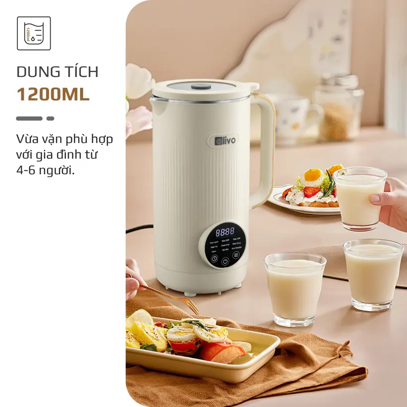 Máy Xay Nấu Đa Năng OLIVO CB1200 – 10 Chức Năng, INOX 304 Cao Cấp 11 Máy Xay Nấu Đa Năng OLIVO CB1200 – 10 Chức Năng, INOX 304 Cao Cấp - Ảnh 11