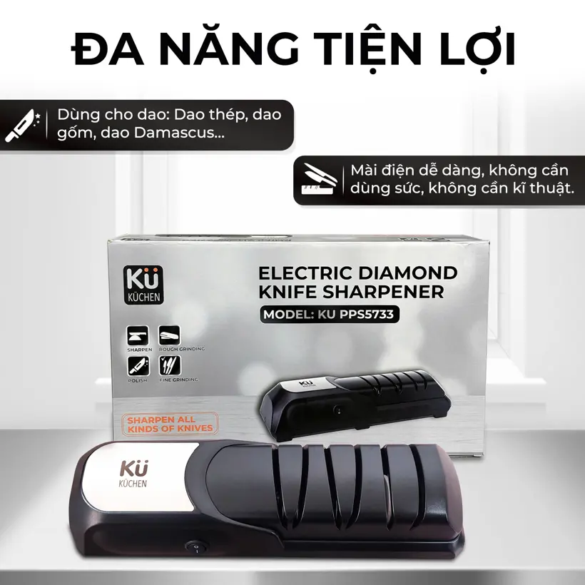 Máy Mài Dao Điện Kim Cương KUCHEN – Mài Nhanh, Sắc Bén, An Toàn 4 Máy Mài Dao Điện Kim Cương KUCHEN – Mài Nhanh, Sắc Bén, An Toàn - Ảnh 4