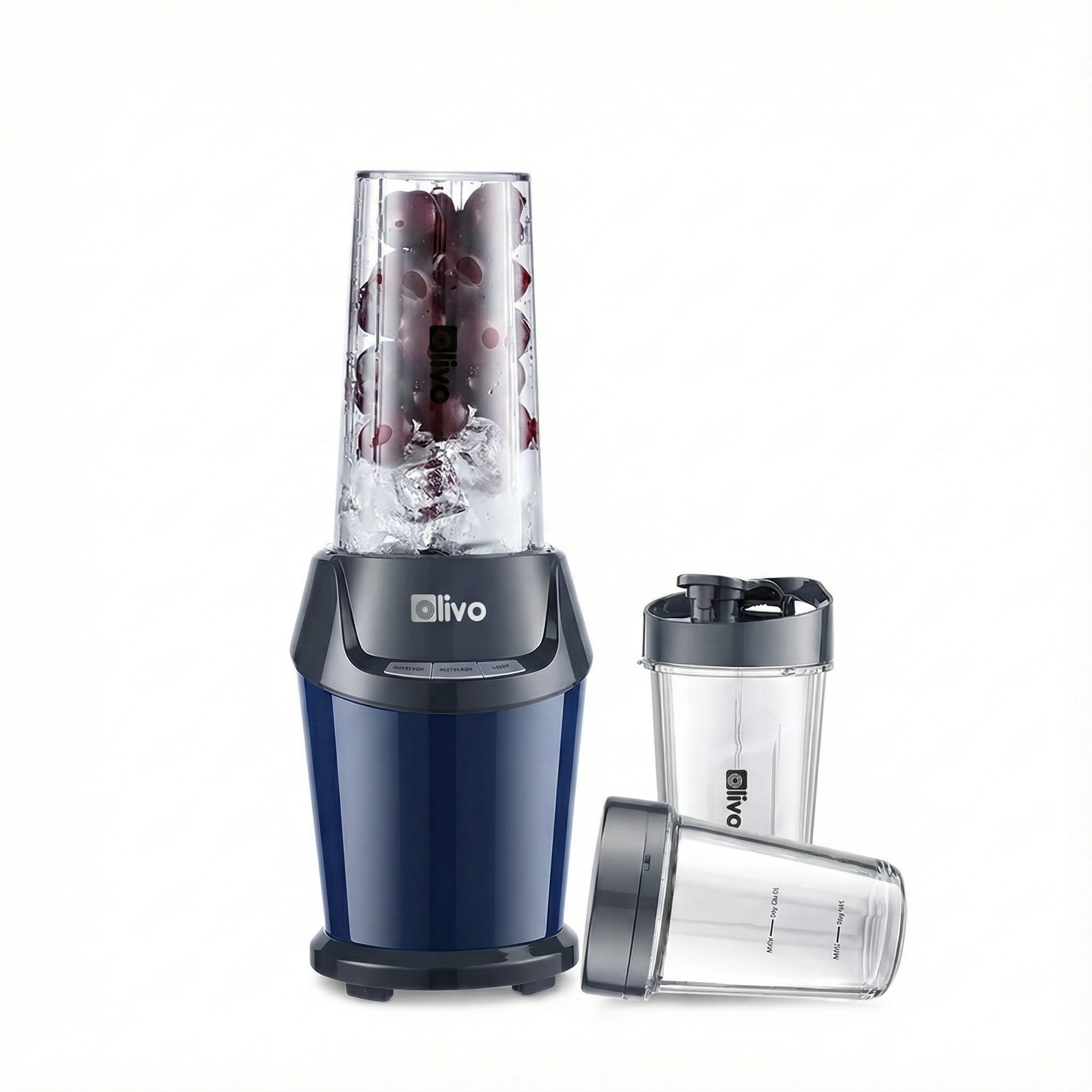 Máy Xay Sinh Tố OLIVO MB1000 – 3 Cốc Xay Đa Năng, Công Suất 1000W