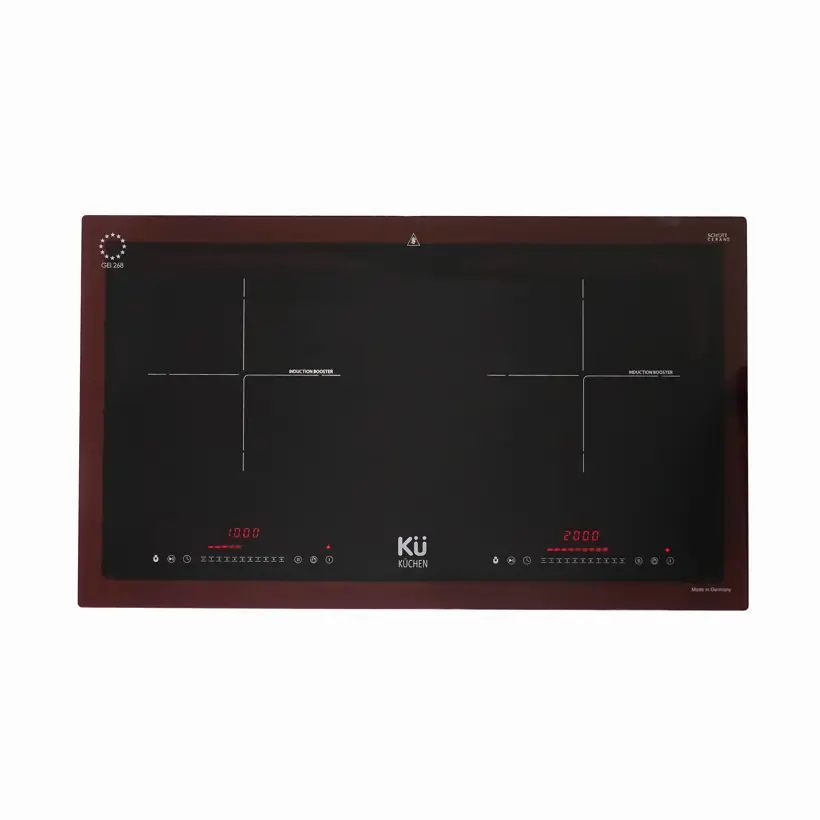 Bếp Điện Từ Đôi KUCHEN GEI 268 – SCHOTT CERAN, Booster 2300W, Touch Slide