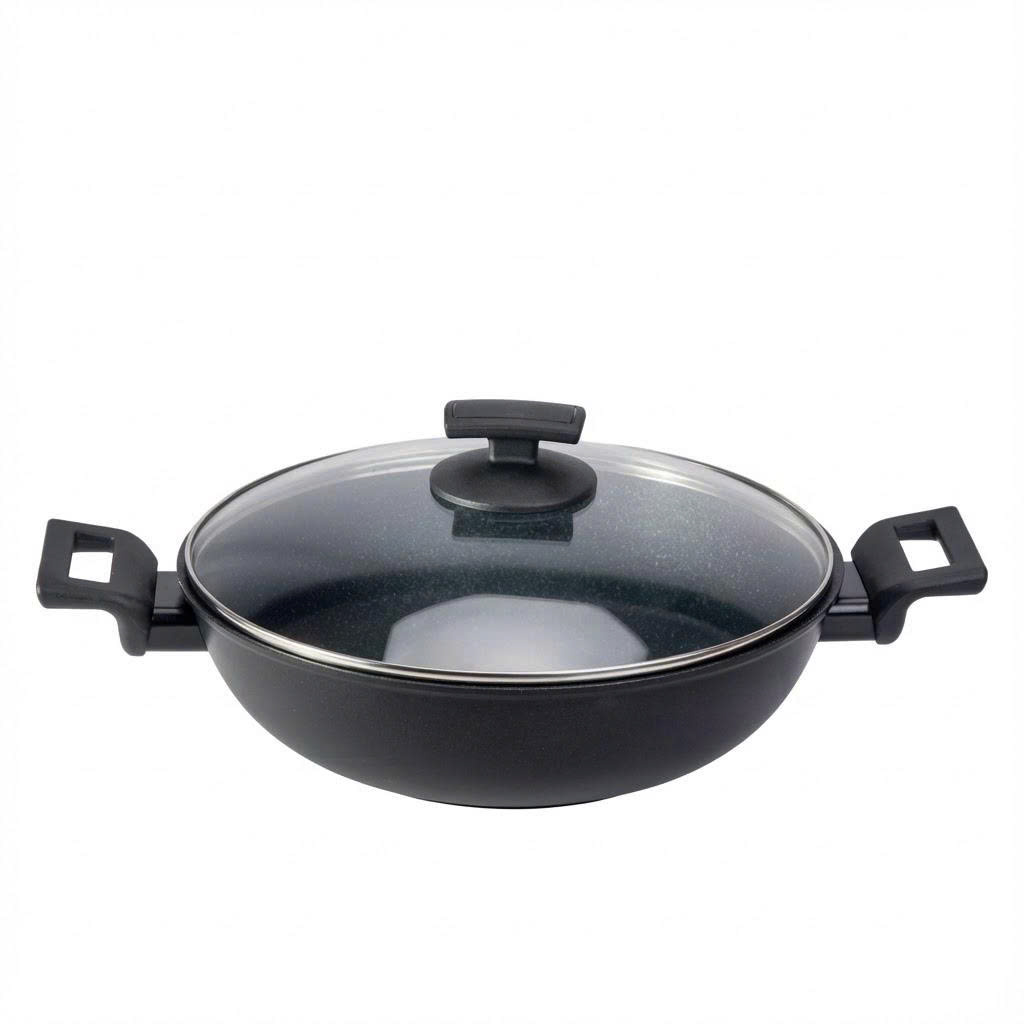 Chảo Ý Phủ Kim Cương Sâu Lòng 28cm KUCHEN – Công Nghệ DTC, Chống Dính Cao