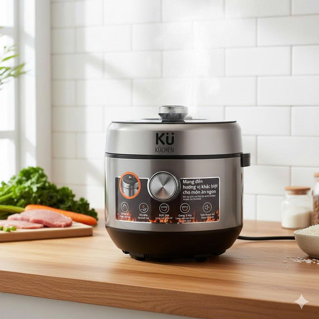 Nồi Áp Suất Cao Tần KU PIH5016 5L 2200W Đa Năng Cao Cấp 3 Nồi Áp Suất Cao Tần KU PIH5016 5L 2200W Đa Năng Cao Cấp - Ảnh 3